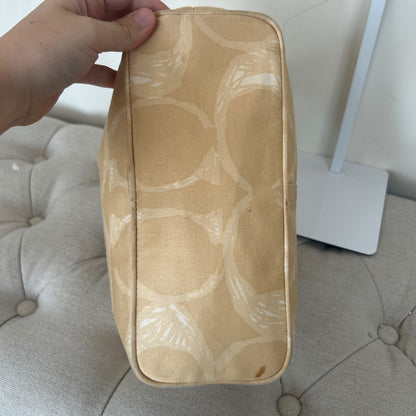 Coach Beige Monogram Hobo Shoulder Bag A0732-F10698