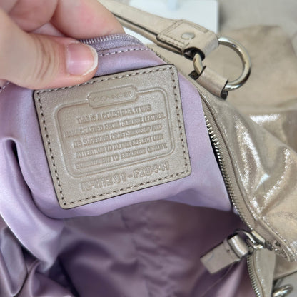 Coach Silver Glitter Poppy Shoulder Bag H1281-F20441