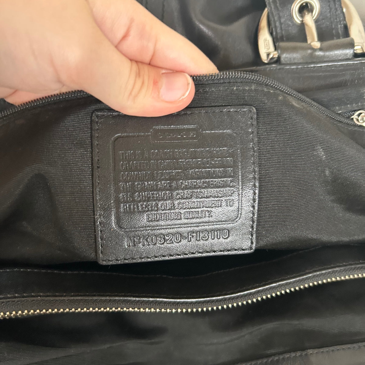 Coach Black Soho Buckle Tote 3 Compartment Shoulder Bag K0820-F13110