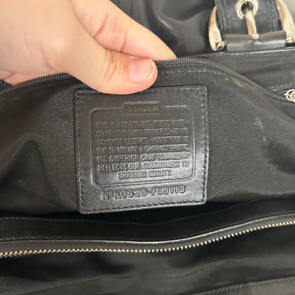 Coach Black Soho Buckle Tote 3 Compartment Shoulder Bag K0820-F13110