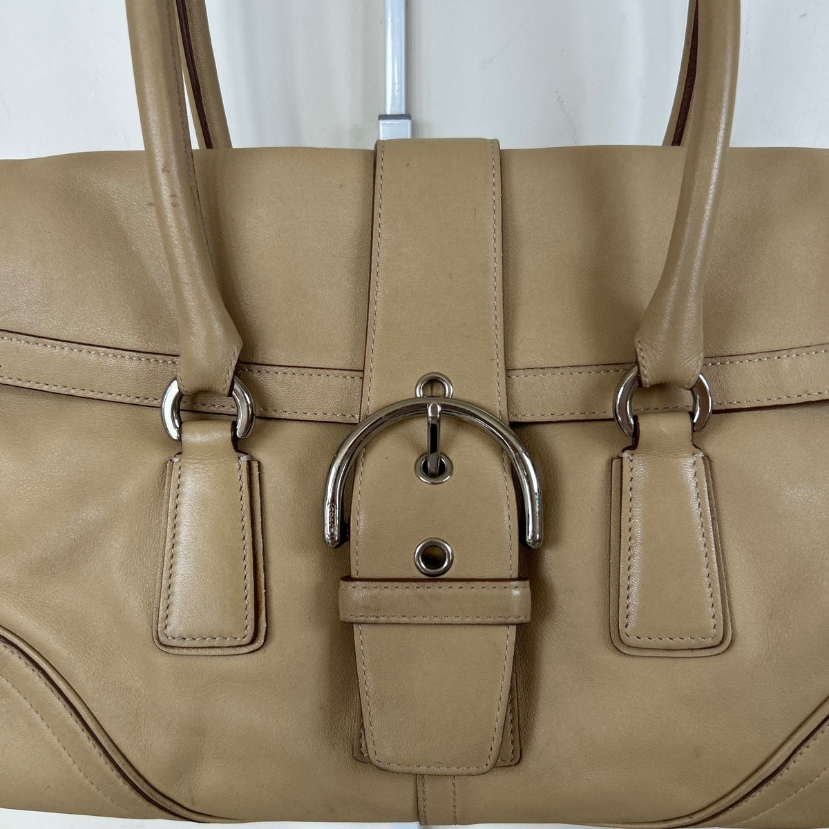 Coach Cream Beige Leather Soho Shoulder Bag M3S-9251