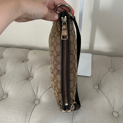Coach Brown Monogram Shoulder Bag