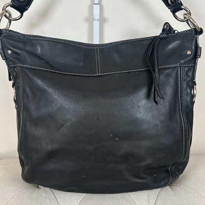 Coach Zoe Black Leather Shoulder Bag F1032-F14706