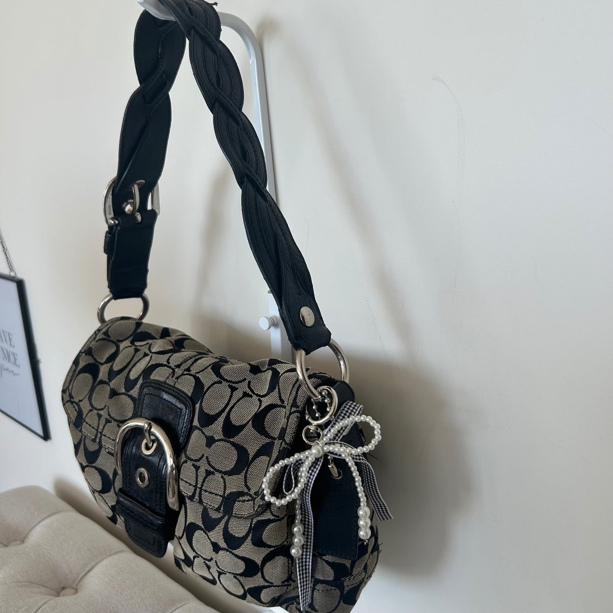 Coach Black Monogram Soho Shoulder Bag F0869-F11862