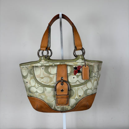 Coach Green Optic Ladybug Handle Top Soho Shoulder Bag M04Q-5621
