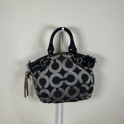 Coach Ashley Mini Op Art Grey Handbag G1176-16601