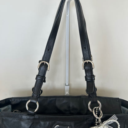 Coach Black Leather East/West Shoulder Tote Bag F1173-F17721