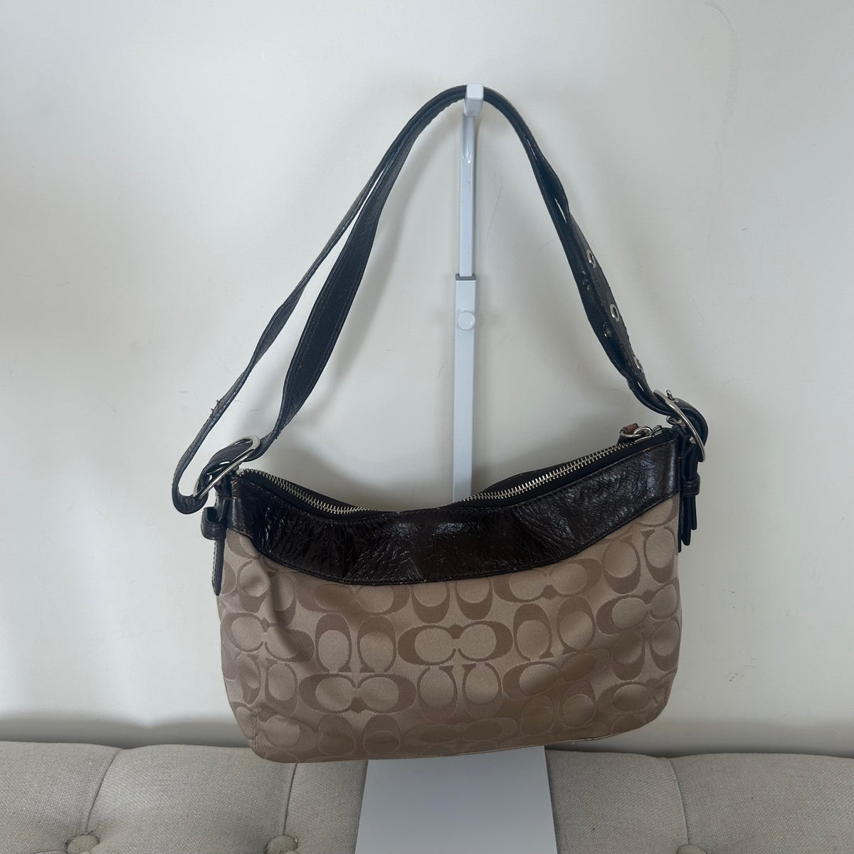 Coach Brown Monogram Crossbody Shoulder Bag C1120-F15511