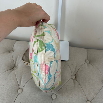 Coach Pastel Scribble Hobo Slouchy Shoulder Bag M05J-132