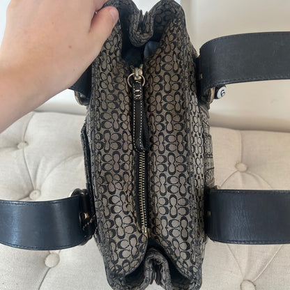 Coach Black Monogram Soho Tote Shoulder Bag M0778-F10927