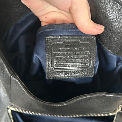 Coach Black Leather 3 Compartment Shoulder Bag E1376-26224