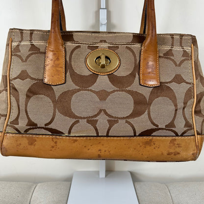Coach Madeline Brown Monogram Shoulder Bag E0826-12463