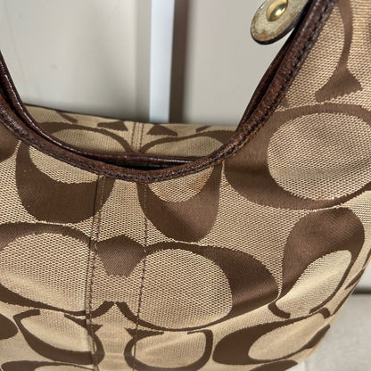 Coach Brown Monogram Medium Ergo Shoulder Bag E1071-F15179