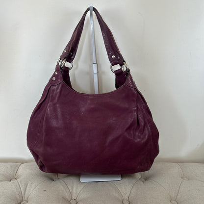 Coach Purple Leather 3 Compartment Shoulder Bag D1082-14313