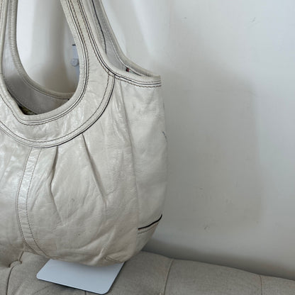 Coach White Leather Ergo Shoulder Bag B0873-12240