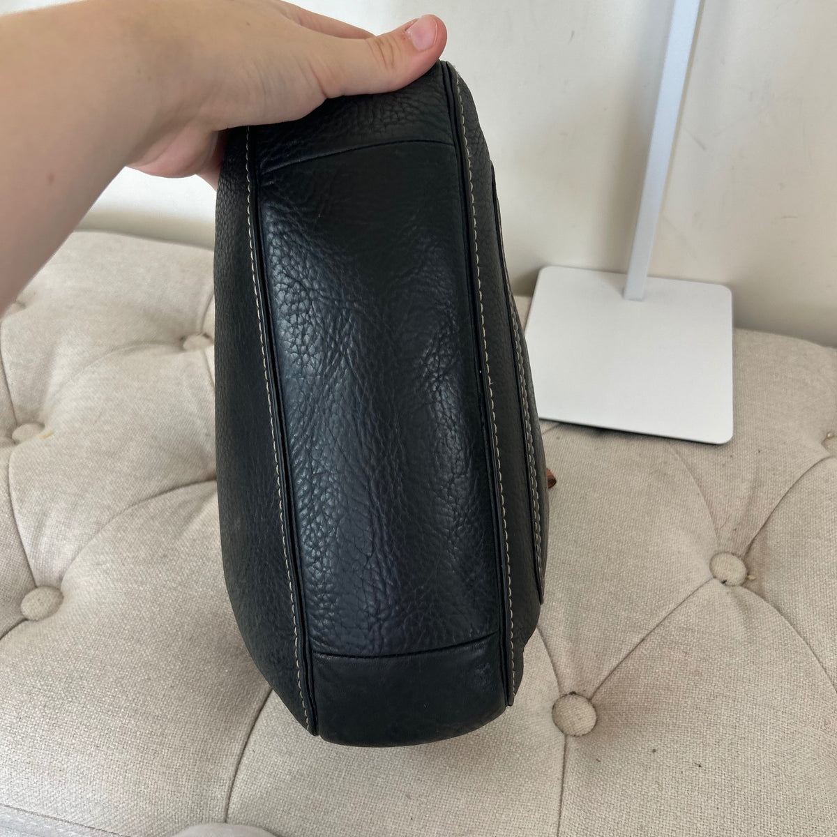 Coach Black Pebbled Leather Medium Mini Shoulder Bag C0782-F10890