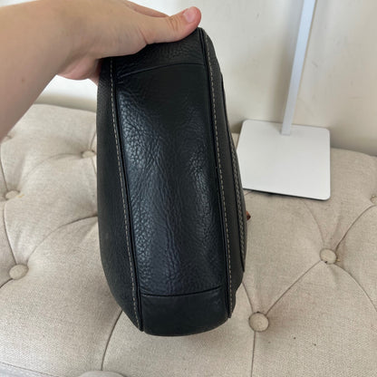 Coach Black Pebbled Leather Medium Mini Shoulder Bag C0782-F10890