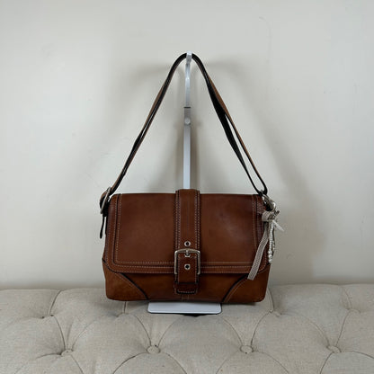 Coach Brown Leather Crossbody Shoulder Bag E0767-F11196