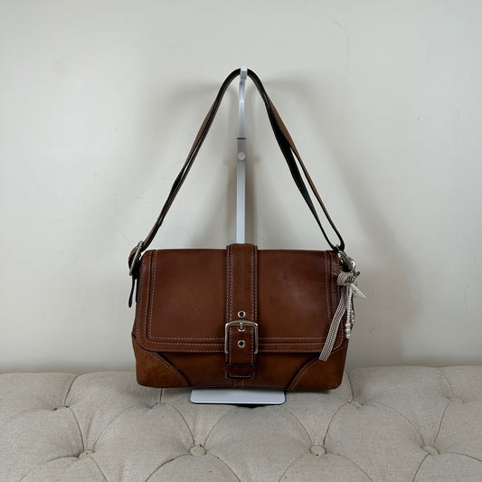 Coach Brown Leather Crossbody Shoulder Bag E0767-F11196