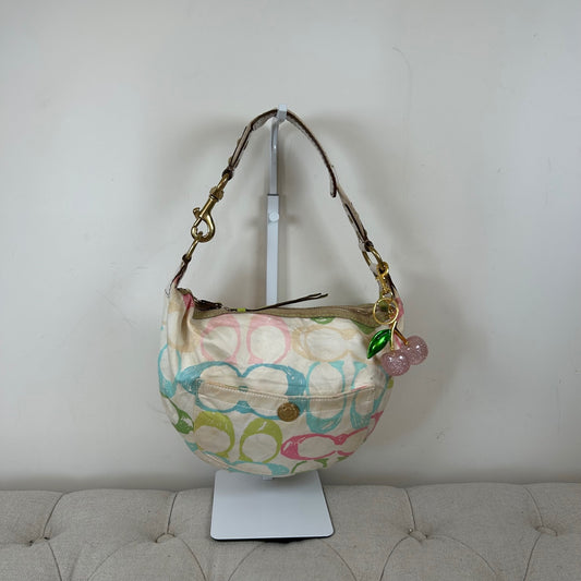 Coach Pastel Scribble Hobo Slouchy Shoulder Bag M05J-132