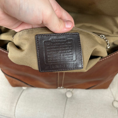 Coach Brown Leather Crossbody Shoulder Bag E0767-F11196