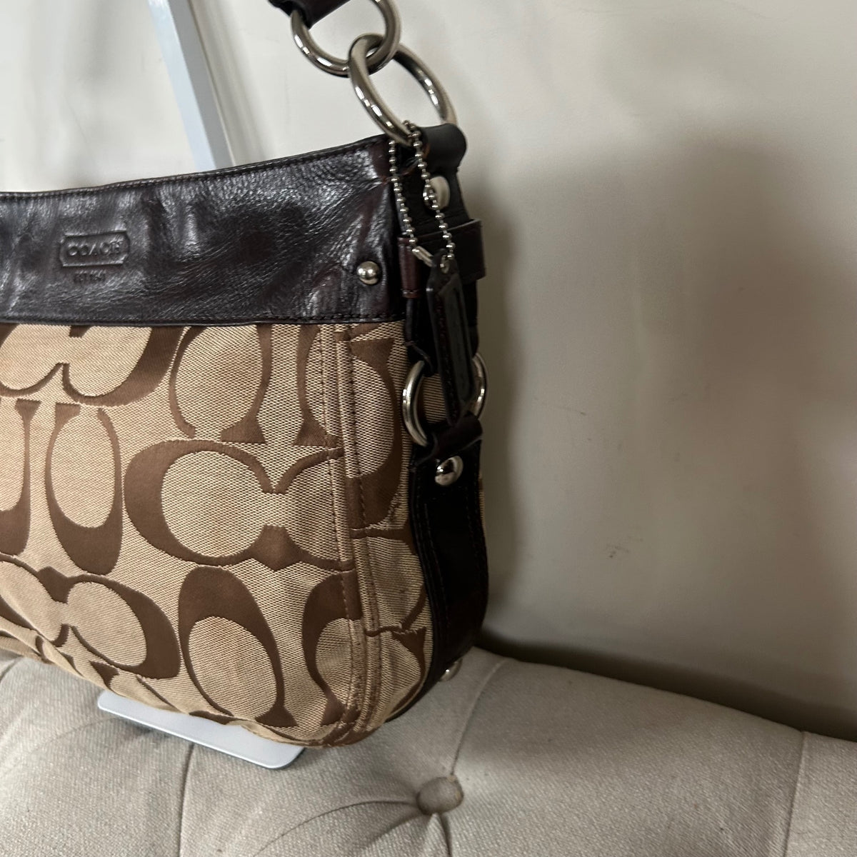 Coach Brown Zoe Shoulder Bag D1049-F14709