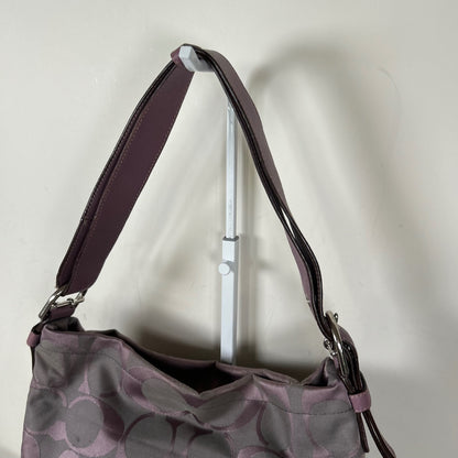 Coach Purple Convertible Monogram Shoulder Bag F1281-F15067