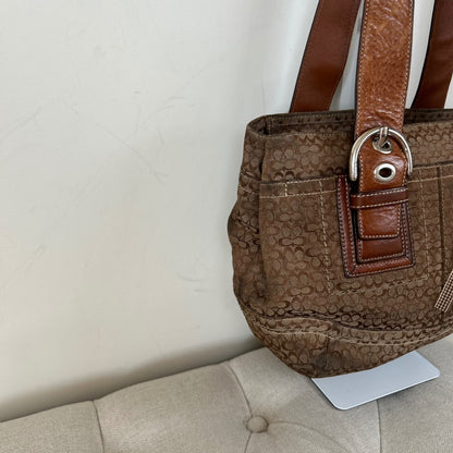 Coach Brown Monogram Soho Tote Shoulder Bag C0867-F12310