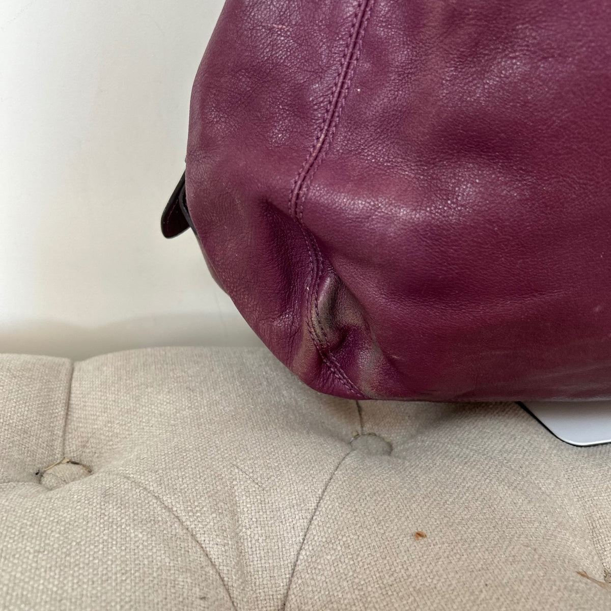 Coach Purple Leather 3 Compartment Shoulder Bag D1082-14313