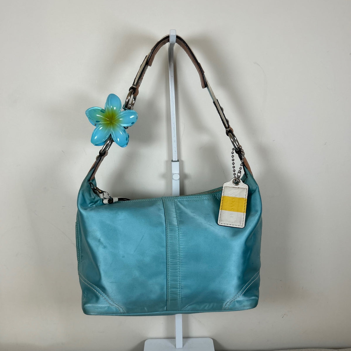 Coach Blue Nylon Hobo Shoulder Bag L0872-F11668