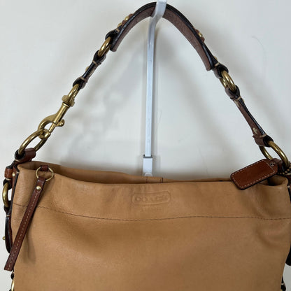 Coach Carly Tan Leather Shoulder Bag D0793-10615