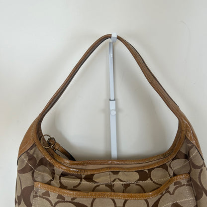 Coach Brown Monogram Ergo Gold Turnlock Shoulder Bag K0785-11601