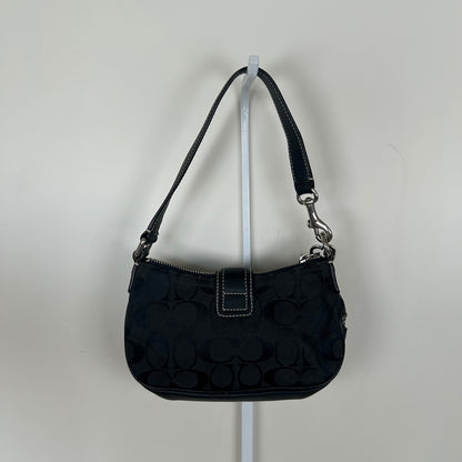 Coach Black Mini Hampton Monogram Shoulder Bag F3U-6362