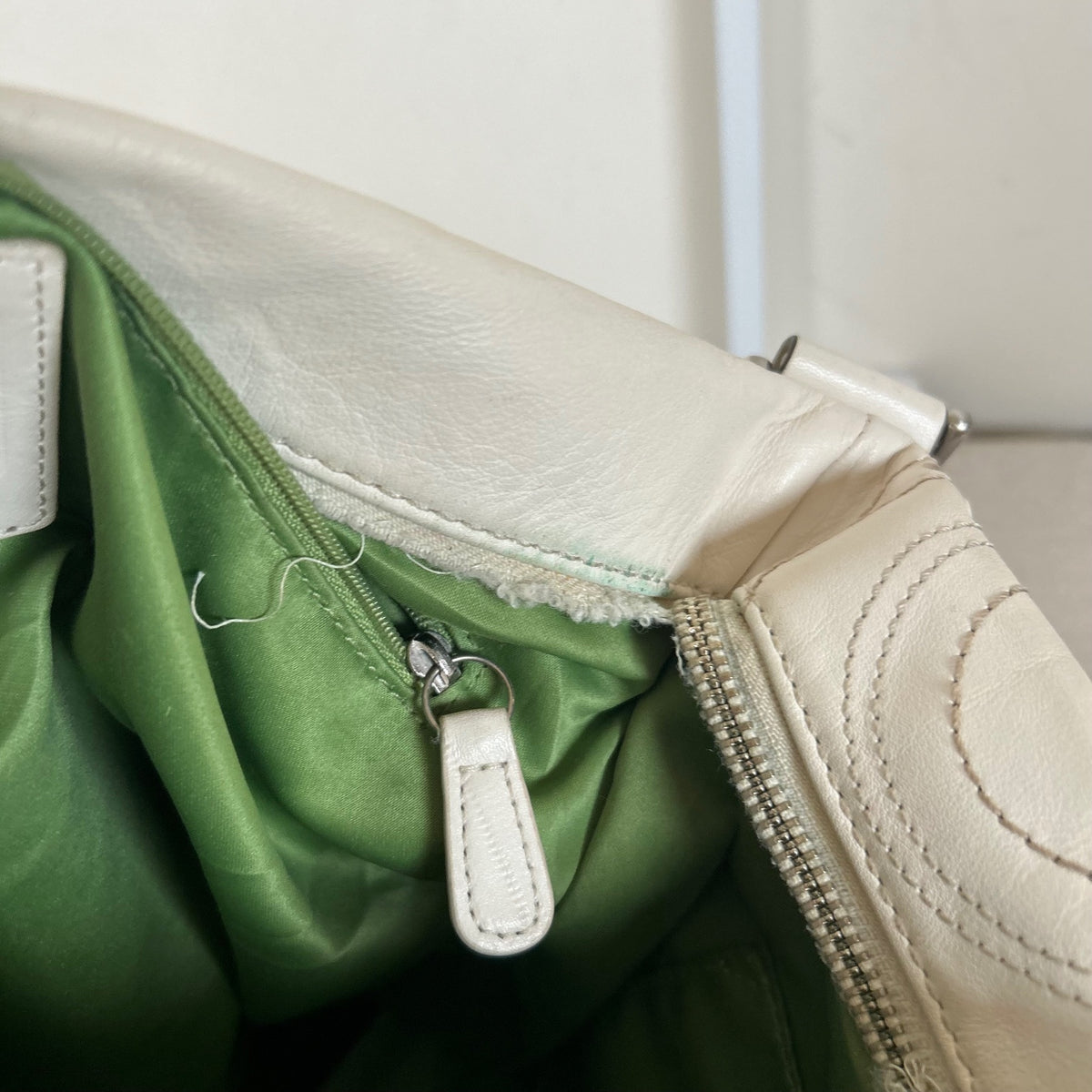 Coach Convertible White Studded Leather Crossbody Shoulder Bag M1069-F16178