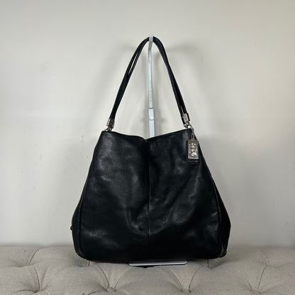 Coach Black Leather 3 Compartment Shoulder Bag E1376-26224