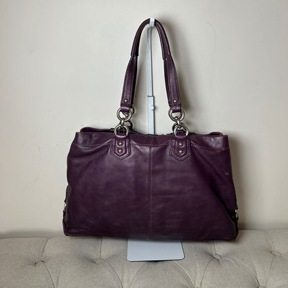 Coach Ashley Purple Leather Shoulder Bag G1269-F19425