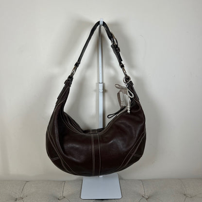 HiCoach Large Brown Leather Hobo Bag H0669-10032