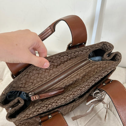 Coach Brown Monogram Soho Tote Shoulder Bag C0867-F12310