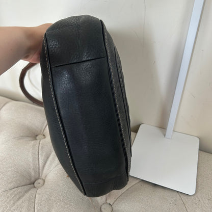 Coach Black Pebbled Leather Medium Mini Shoulder Bag C0782-F16890