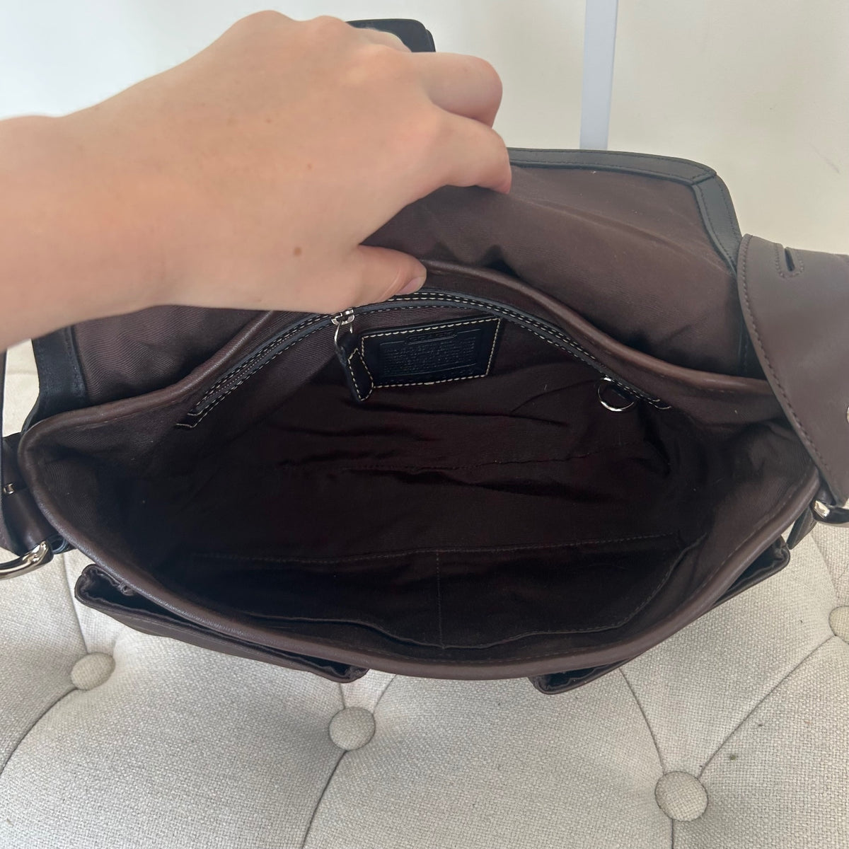 Coach Soho Brown Leather 2 Compartment Shoulder Bag H05S-3653
