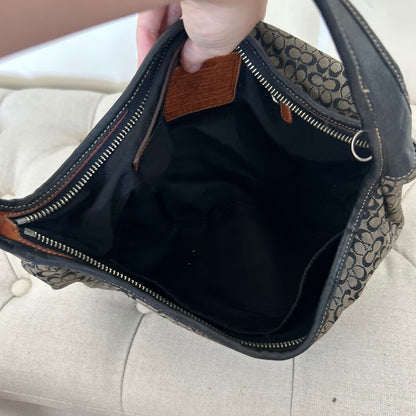 Coach Black Monogram Ergo Shoulder Bag B35-6617