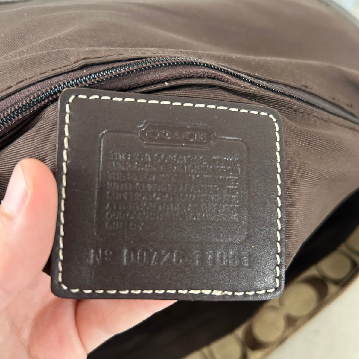 Coach Brown Monogram Turnlock Satchell Shoulder Bag D0726-11061