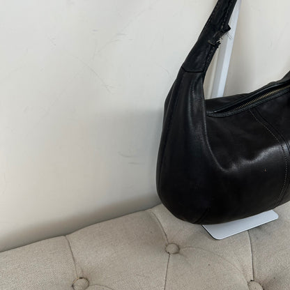 Coach Black Leather Hobo Shoulder Bag D0869-F12347