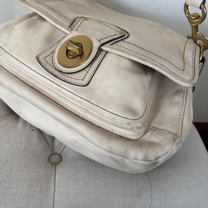 Coach Legacy 'Ali' Bone White Leather Shoulder Bag A0982-F12854