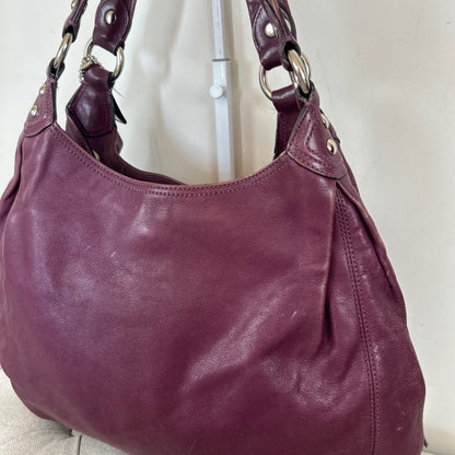 Coach Purple Leather 3 Compartment Shoulder Bag D1082-14313