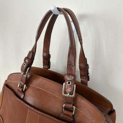 Coach Brown Leather Hampton Shoulder Bag H05S-7465