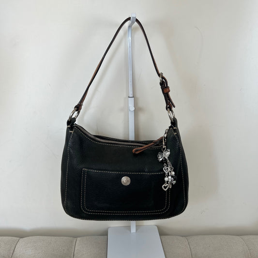 Coach Black Pebbled Leather Medium Mini Shoulder Bag C0782-F10890