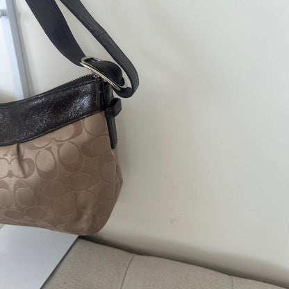 Coach Brown Monogram Crossbody Shoulder Bag C1120-F15511