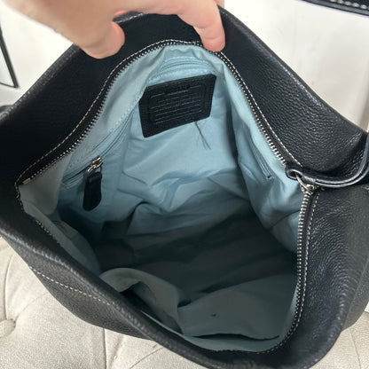 Coach Black Pebbled Leather Shoulder Bag A1376-F15064