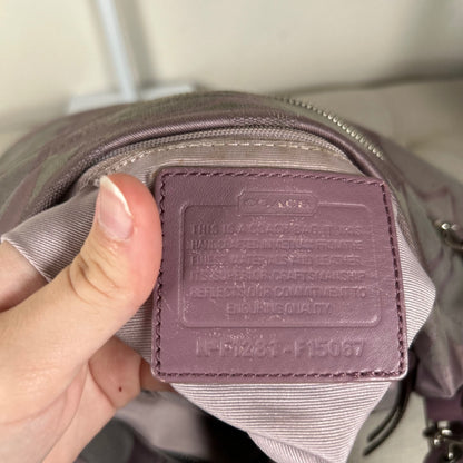 Coach Purple Convertible Monogram Shoulder Bag F1281-F15067